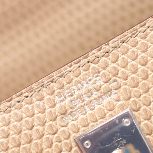 Hermes Kelly 25 Bag Sellier Abricot  Lizard Palladium