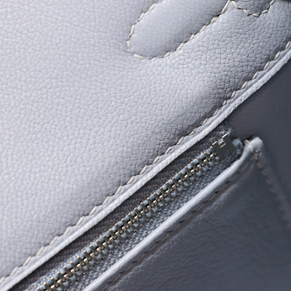 Hermes J7 Blue Lin Birkin 25cm Togo Palladium Hardware