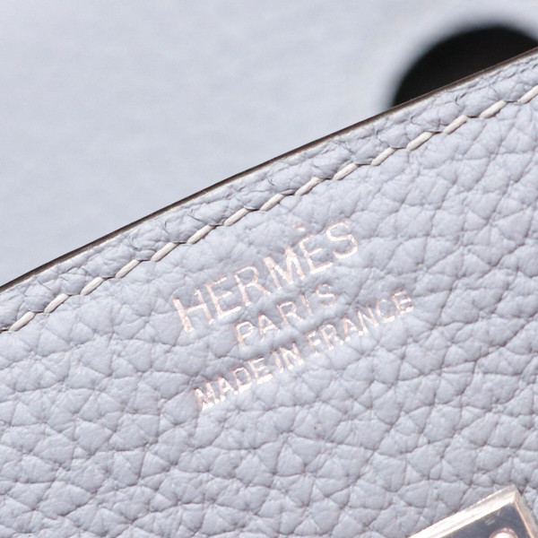 Hermes J7 Blue Lin Birkin 25cm Togo Palladium Hardware