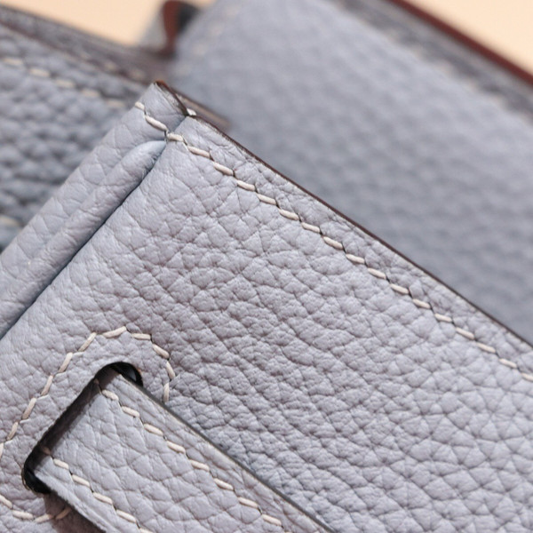 Hermes J7 Blue Lin Birkin 25cm Togo Palladium Hardware