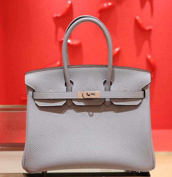 Hermes J7 Blue Lin Birkin 25cm Togo Palladium Hardware