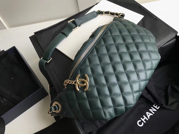 Chanel Matelasse Bum-Bag Waist Porch Green bag