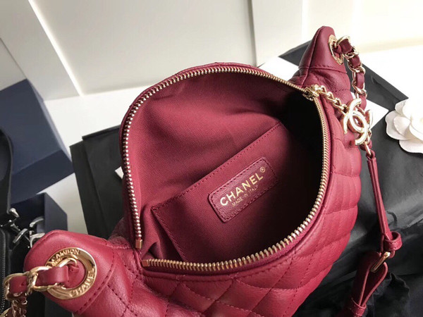 Chanel Matelasse Bum-Bag Waist Porch Red  bag