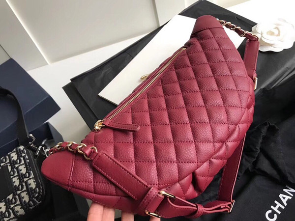Chanel Matelasse Bum-Bag Waist Porch Red  bag