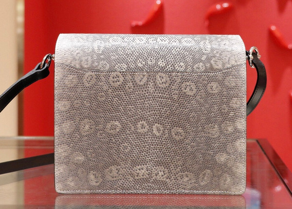 Hermes Special Order Lizard  Roulis Bag 23cm
