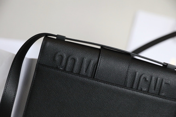 Christian Dior 30 MONTAIGNE CALFSKIN BAG BLACK 2024