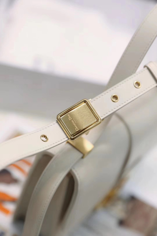 Christian Dior 30 MONTAIGNE CALFSKIN BAG OFF-WHITE
