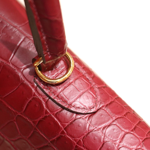 Hermes Special Order Matte Niloticus Crocodile  Kelly Toile Bag 40 CM