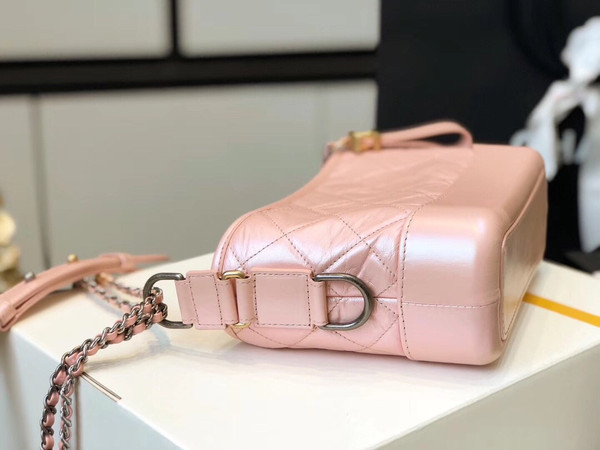 CHANEL'S Iridescent GABRIELLE Small Hobo Bag Pink