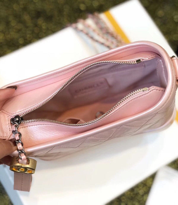CHANEL'S Iridescent GABRIELLE Small Hobo Bag Pink