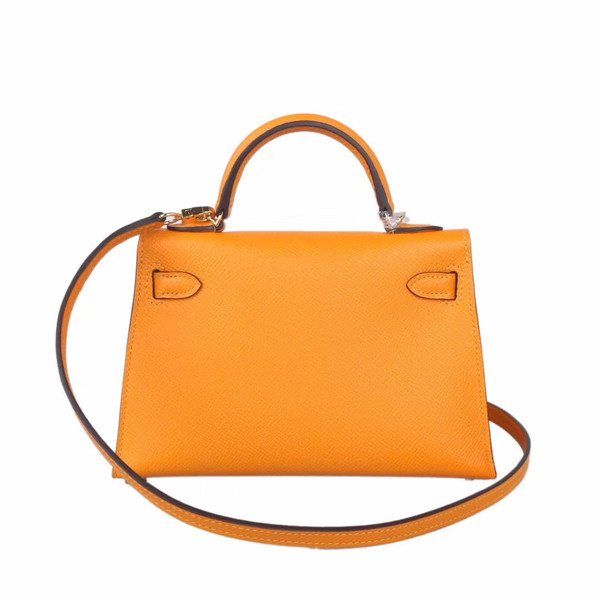 Hermes  9V Sun Yellow Mini Kelly II 20 Epsom  Gold Hardware