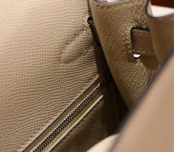 Hermès S2 Trench Kelly 28 Epsom Palladium Hardware