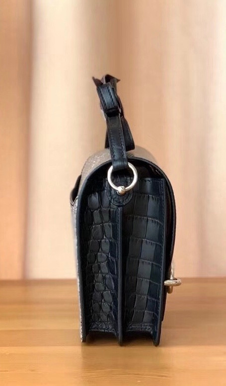 Hermes Mini Roulis Balck & Ombré Matt Aligator & Lizard