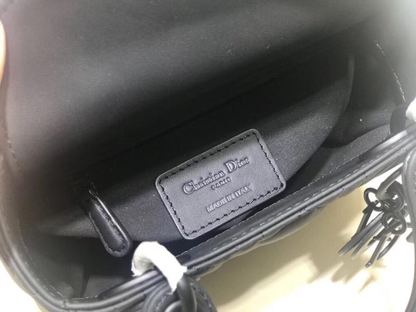 CHRISTIAN DIOR LADY DIOR MINI ULTRA-MATTE BAG