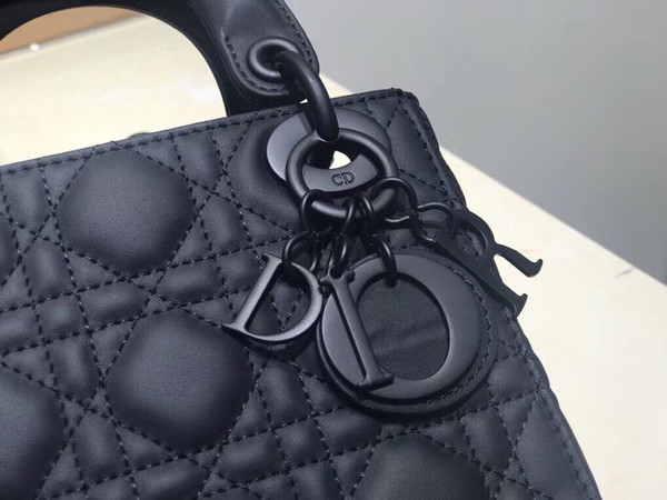 CHRISTIAN DIOR LADY DIOR MINI ULTRA-MATTE BAG