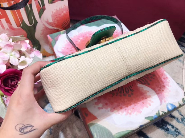 Gucci Online Exclusive GG Marmont raffia small shoulder bag