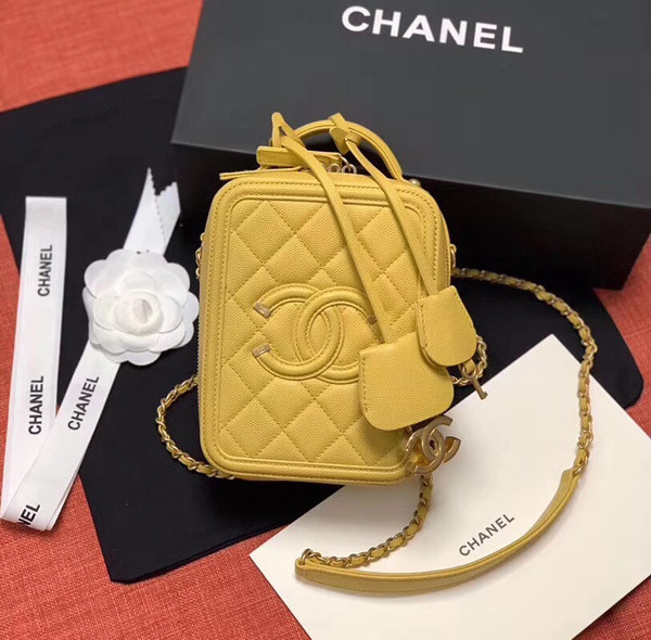 Chanel Vanity Case AS0988 Yellow