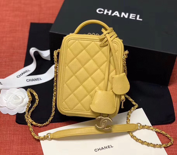 Chanel Vanity Case AS0988 Yellow