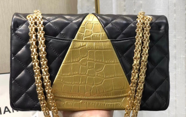 Chanel 2.55 Crocodile Embossed  Handbag