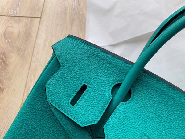 Hermès U1 Vert Verone  Birkin 30 cm Togo Leather Gold Hardware