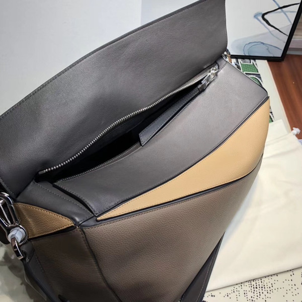 Loewe Puzzle Large Bag Brown/beige/Black for Men