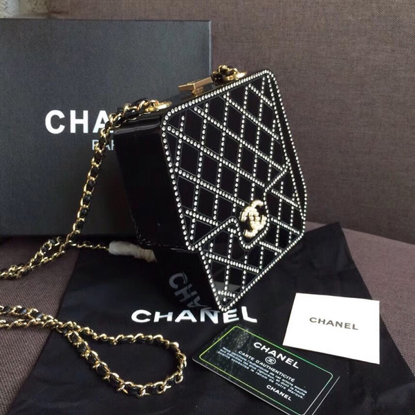 Chanel Limited Edition Metiers D'art 2016/17  Resin/Strass/Pearls Evening Bag
