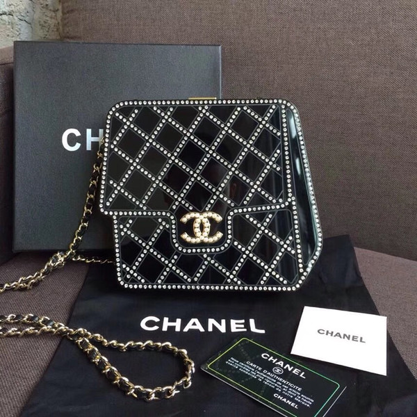 Chanel Limited Edition Metiers D'art 2016/17  Resin/Strass/Pearls Evening Bag