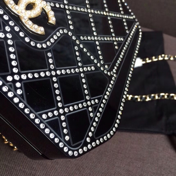 Chanel Limited Edition Metiers D'art 2016/17  Resin/Strass/Pearls Evening Bag