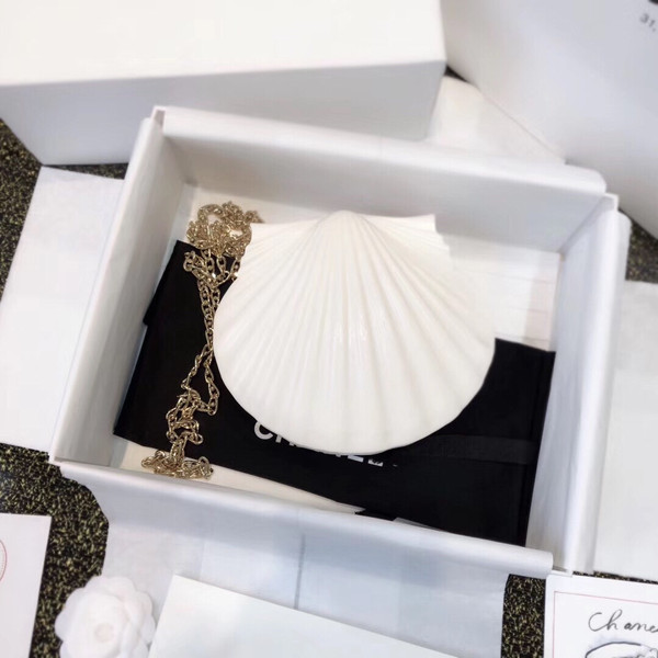 Chanel  Limited Edition shell plexiglass clutch 2019