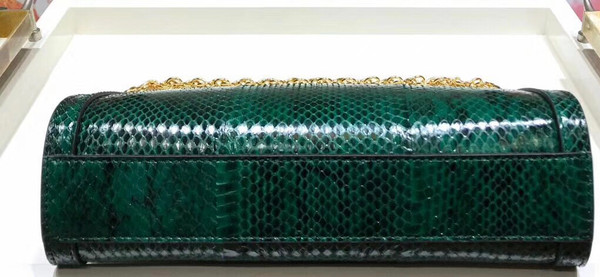 Gucci Ophidia small snakeskin shoulder bag Green