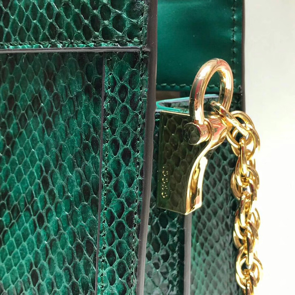 Gucci Ophidia small snakeskin shoulder bag Green