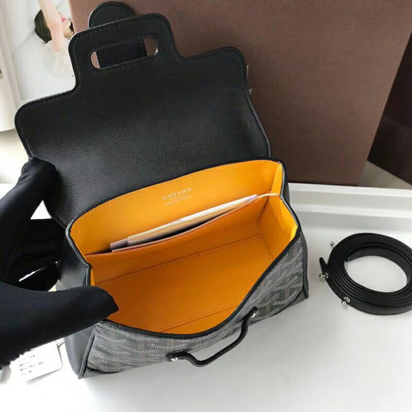 Goyard Saigon Mini  Leather Cross Body Bag Black