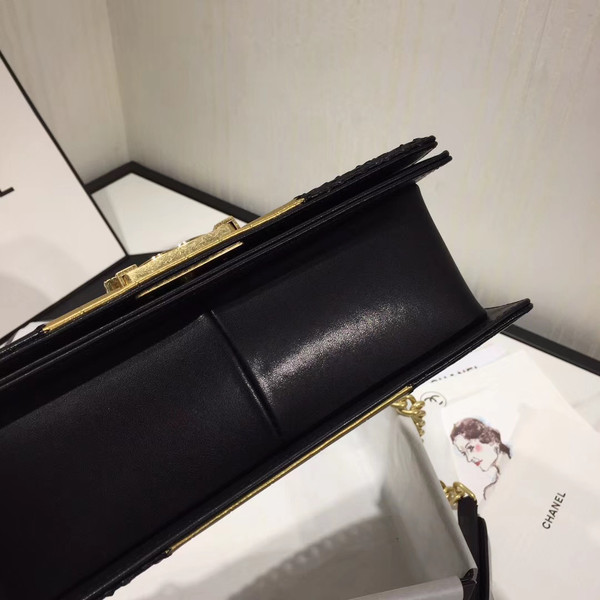 Chanel Crocodile & Python  Embossed Calfskin Medium Boy Chanel handbag