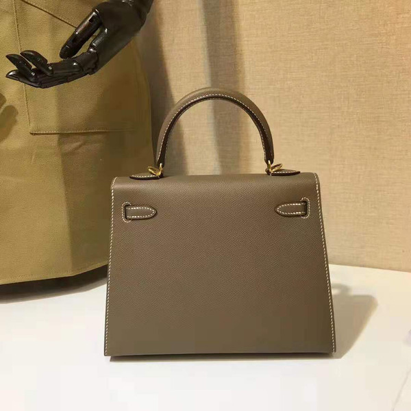 Hermès Etoupe  Kelly 28  Epsom Gold Hardware