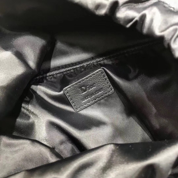 Christian Dior SADDLE BACKPACK IN BLACK NYLON
