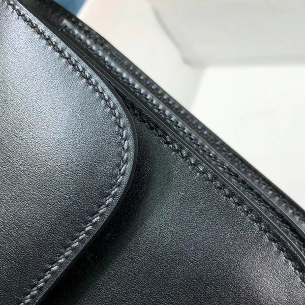 Hermes Constance 25cm Black Box Leather Shoulder Bag