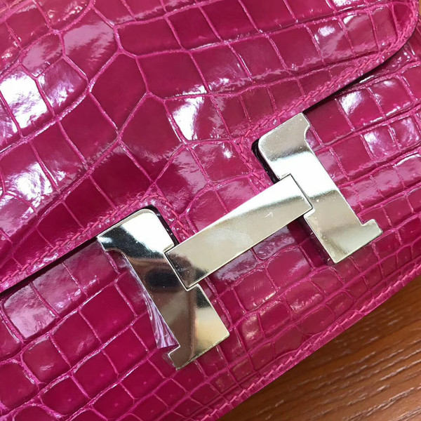 Hermes Fuchsia Constance 18 Crocodile Porosus