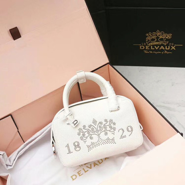Delvaux  Limited Edition Cool Box Mini Studs White