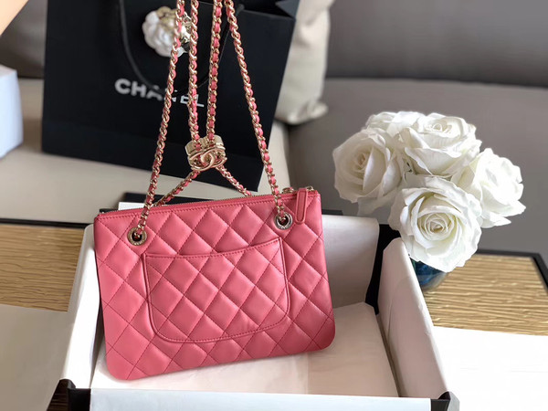 Chanel Clutch With Chain Pink