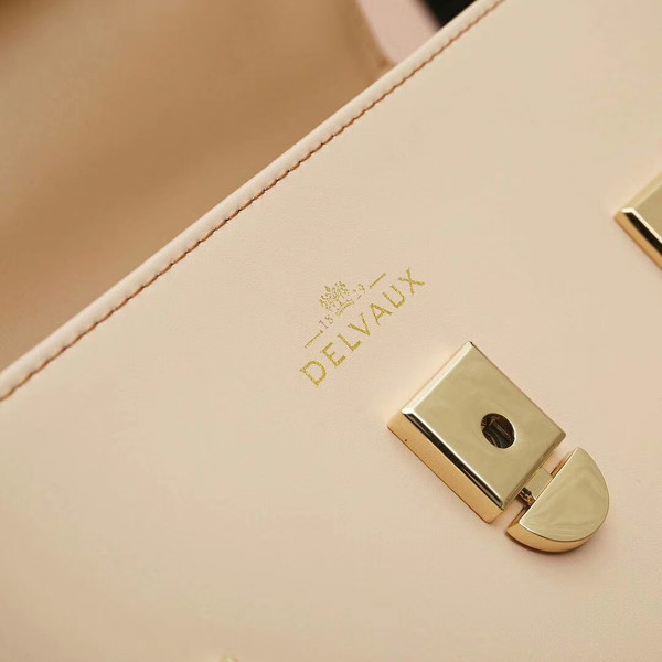 DELVAUX Tempête MM Box Leather Satchel Bi-coloured
