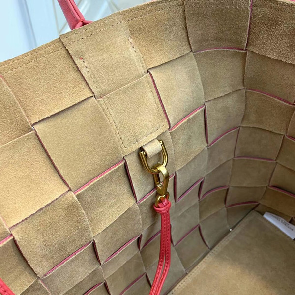 Bottega Veneta MEDIUM TOTE IN MAXI INTRECCIO Red
