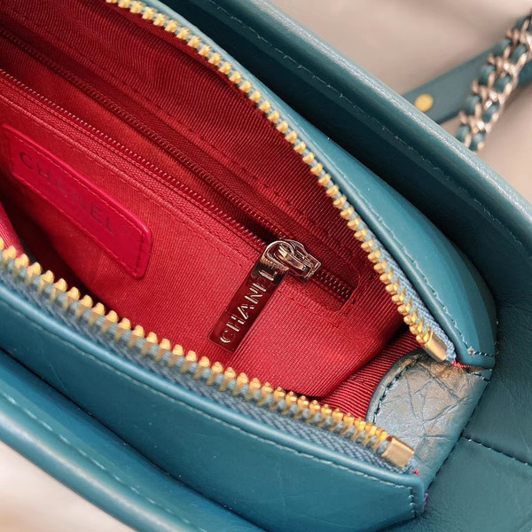 CHANEL'S Green GABRIELLE Small Hobo Bag