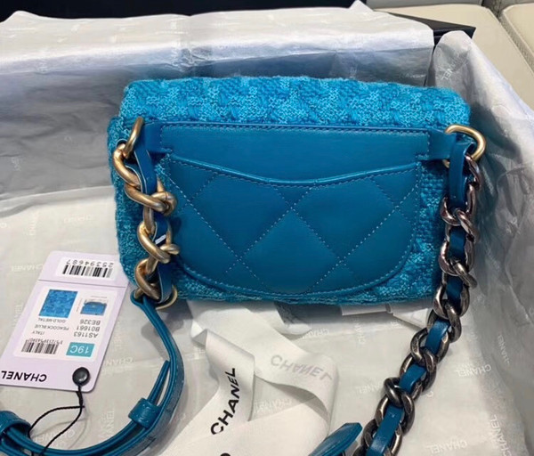 CHANEL 19 Waist Bag Blue