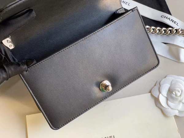 Chanel Small Pearl BOY CHANEL Handbag Black
