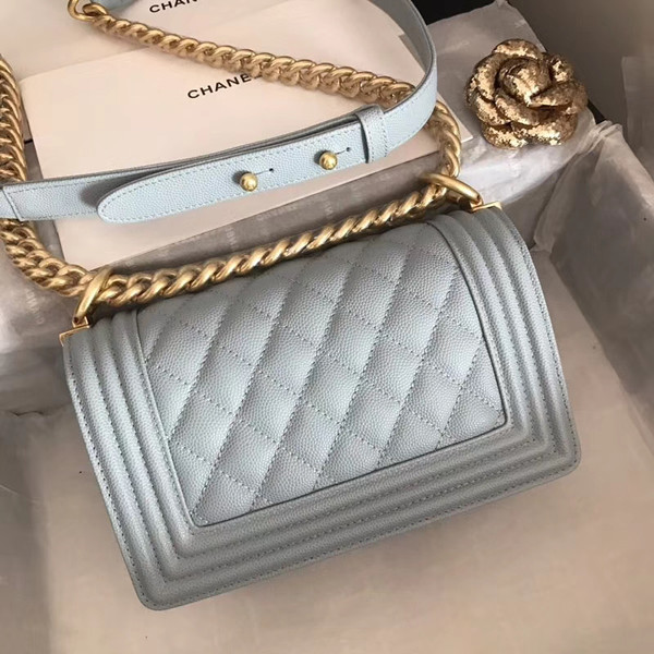 Chanel Small BOY CHANEL Handbag Light Blue