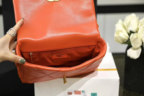 CHANEL 19 Flap Bag  Orange