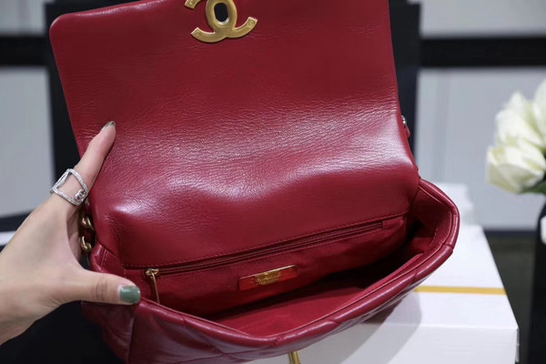 CHANEL 19 Flap Bag  Dark Pink