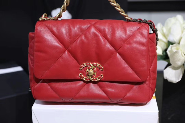 CHANEL 19 Flap Bag  Red