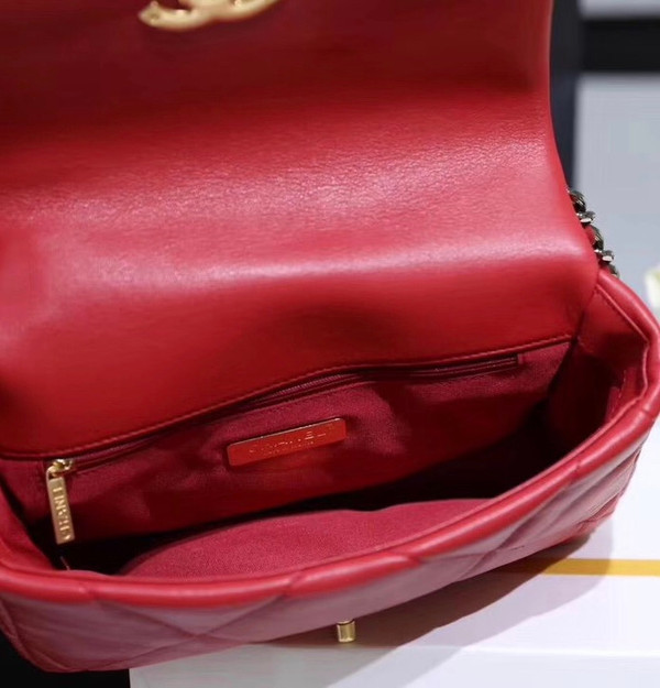 CHANEL 19 Flap Bag  Red