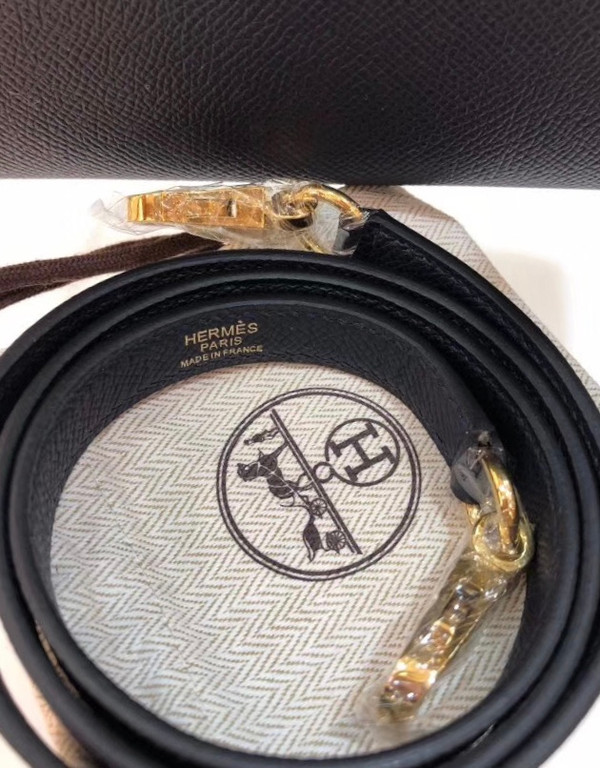 Hermes 2Z Blue Nuit Kelly 25 cm Epsom Gold Hardware